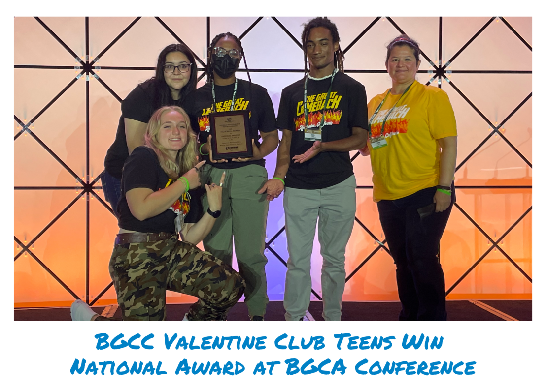 BGCC Valentine Club Teens Win National Award at BGCA Conference Boys